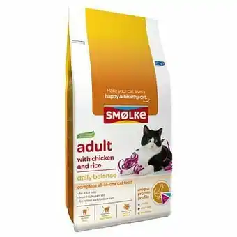 Zooplus 10kg Adult Kip & Rijst Daily Balance Smolke Kattenvoer aanbieding