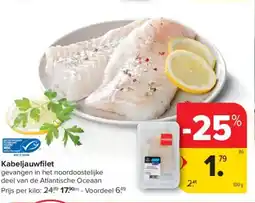 Carrefour Market Kabeljauwfilet aanbieding