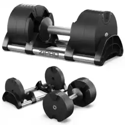 Decathlon Halter met verstelbaar gewicht 24 kg Zipro Round aanbieding
