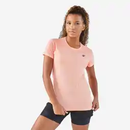 Decathlon Tennisshirt voor dames Light roze aanbieding