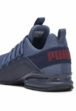 Decathlon Axelion Refresh hardloopschoenen voor heren PUMA Navy Inky Blue Dark Jasper Red aanbieding