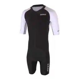 Decathlon Aërodynamische jumpsuit met korte mouwen en volledige rits Zone3 Lava aanbieding