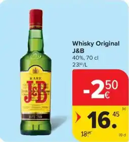 Carrefour Market J&B Whisky Original aanbieding