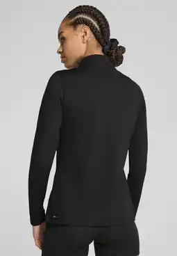 Decathlon PUMA STRONG top met volledige rits voor dames PUMA Black aanbieding