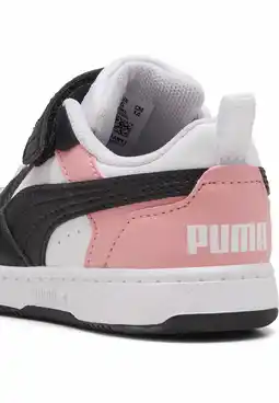 Decathlon PUMA Rebound v6 Lo sneakers voor peuters PUMA White Black Pink Fruit aanbieding