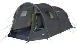 Decathlon High Peak tunneltent Torri 4.0, ingenaaide tentvloer, 1,9 m stahoogte, PFC-vrij aanbieding
