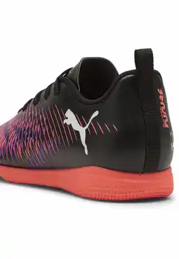 Decathlon FUTURE 8 PLAY IT zaalvoetbalschoenen voor jongeren PUMA Black White Glowing Red aanbieding