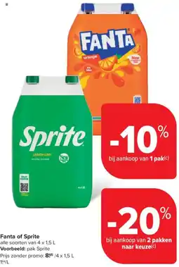 Carrefour Market FANTA of Sprite aanbieding