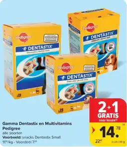Carrefour Market Gamma Dentastix en Multivitamins Pedigree aanbieding