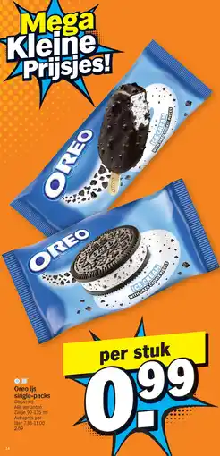 Albert Heijn Oreo ijs single-packs aanbieding