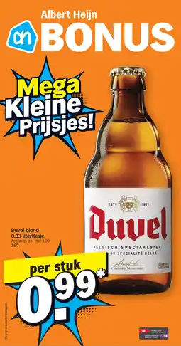 Albert Heijn Duvel blond aanbieding