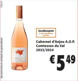 Colruyt Cabernet d'Anjou A.O.P. Comtesses du Val 2023/2024 aanbieding