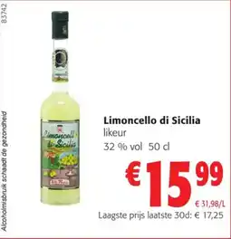 Colruyt Limoncello di Sicilia likeur aanbieding