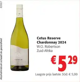 Colruyt Cetus Reserve Chardonnay 2024 aanbieding