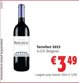 Colruyt Terrefort 2023 A.O.P. Bergerac aanbieding