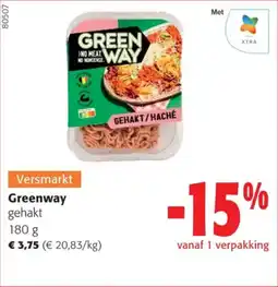 Colruyt Greenway gehakt aanbieding
