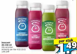 Albert Heijn innocent 80-330 ml aanbieding