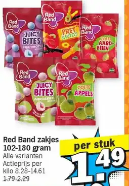 Albert Heijn Red Band zakjes 102-180 gram aanbieding