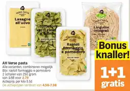Albert Heijn AH Verse pasta aanbieding
