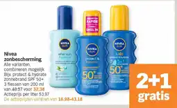 Albert Heijn Nivea zonbescherming aanbieding