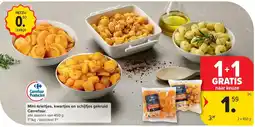 Carrefour Mini-krieltjes, kwartjes en schijfjes gekruid Carrefour aanbieding