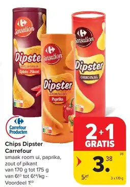 Carrefour Chips Dipster Carrefour aanbieding