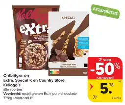 Carrefour Ontbijtgranen Extra, Special K en Country Store Kellogg’s aanbieding