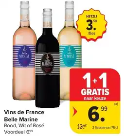 Carrefour Vins de France Belle Marine aanbieding