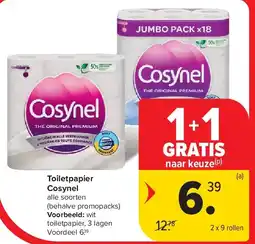 Carrefour Toiletpapier Cosyn aanbieding