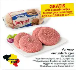 Intermarché Varkens en runderburger aanbieding