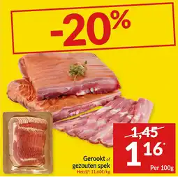 Intermarché Gerookt of gezouten spek aanbieding