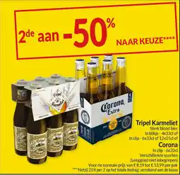 Intermarché Tripel Karmelic of Corona aanbieding