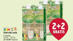 Delhaize Halfvolle melk aanbieding