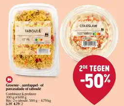 Groente-, aardappel- of pastasalade of taboulé