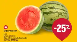 Delhaize Watermeloen aanbieding