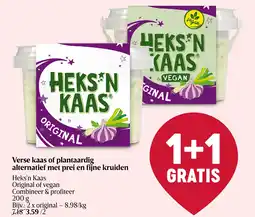 Delhaize Verse kaas of plantaardig alternatief met prei en fijne kruiden aanbieding