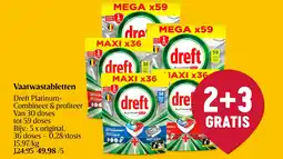 Delhaize Vaatwastabletten aanbieding