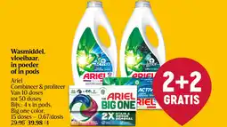 Delhaize Wasmiddel, vloeibaar, in poeder of in pods aanbieding
