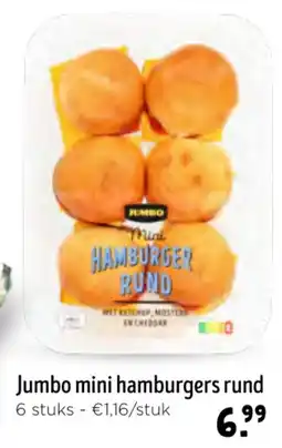Jumbo Jumbo mini hamburgers rund aanbieding