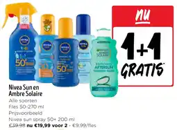 Jumbo Nivea Sun en Ambre Solaire aanbieding