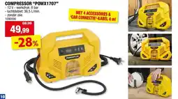 Hubo Powerplus POWX1707 compressor 120W aanbieding