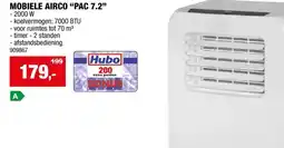 Hubo Eurom PAC 7.2 mobiele airco 7000 BTU aanbieding