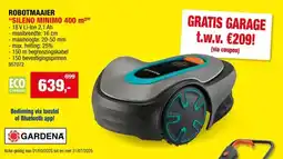 Hubo Gardena Sileno Minimo 400 robotmaaier 18V Li-Ion 400m² aanbieding