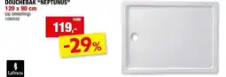 Hubo Lafiness Neptunus douchebak 120x90x4 cm acryl mat wit aanbieding