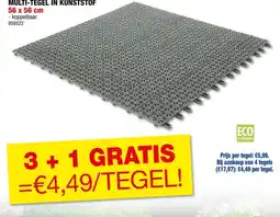 Hubo Multiplate terrastegel 56x56x1 cm pvc aanbieding