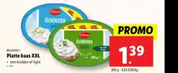 Lidl Platte kaas XXL aanbieding