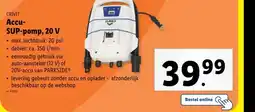 Lidl Accu- SUP-pomp, 20 V aanbieding