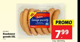 Lidl Knackworst gerookt XXL aanbieding