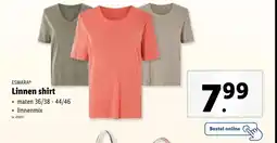 Lidl Linnen shirt maten aanbieding