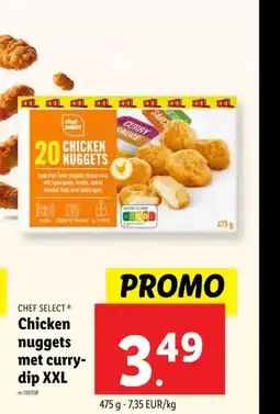 Lidl Chicken nuggets met curry- dip XXL aanbieding